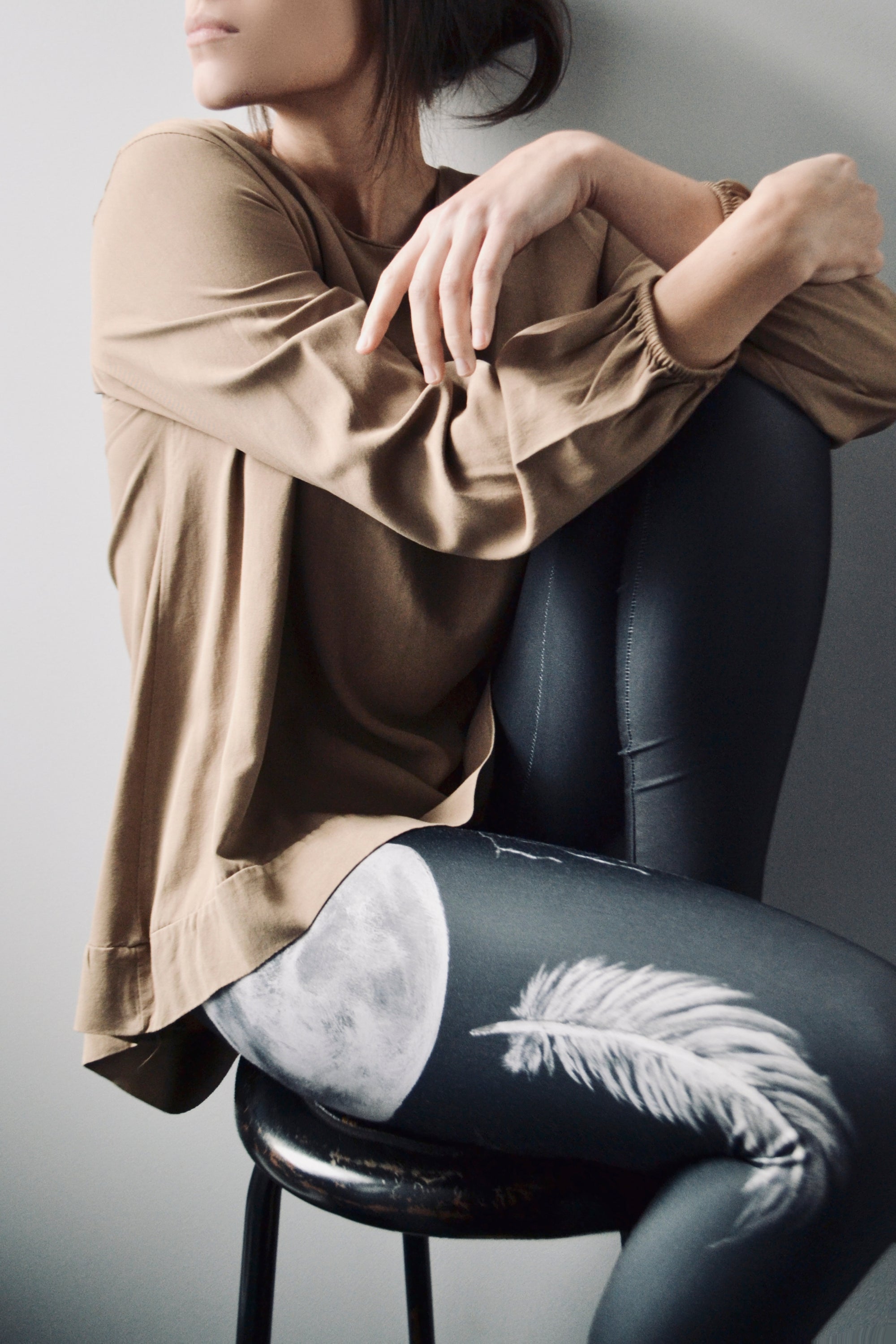 Silver Sage High Waist Leggings