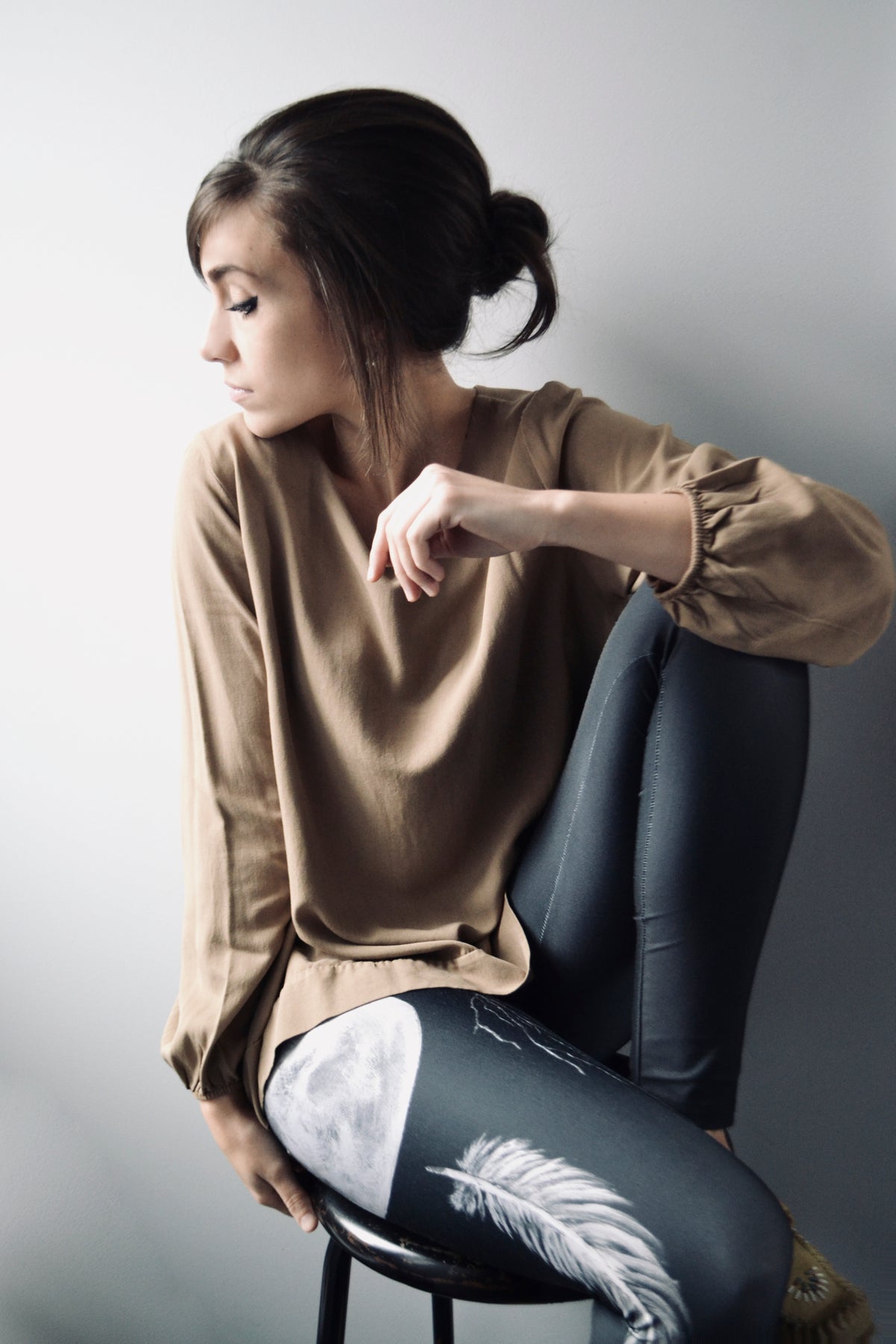 Silver Sage High Waist Leggings