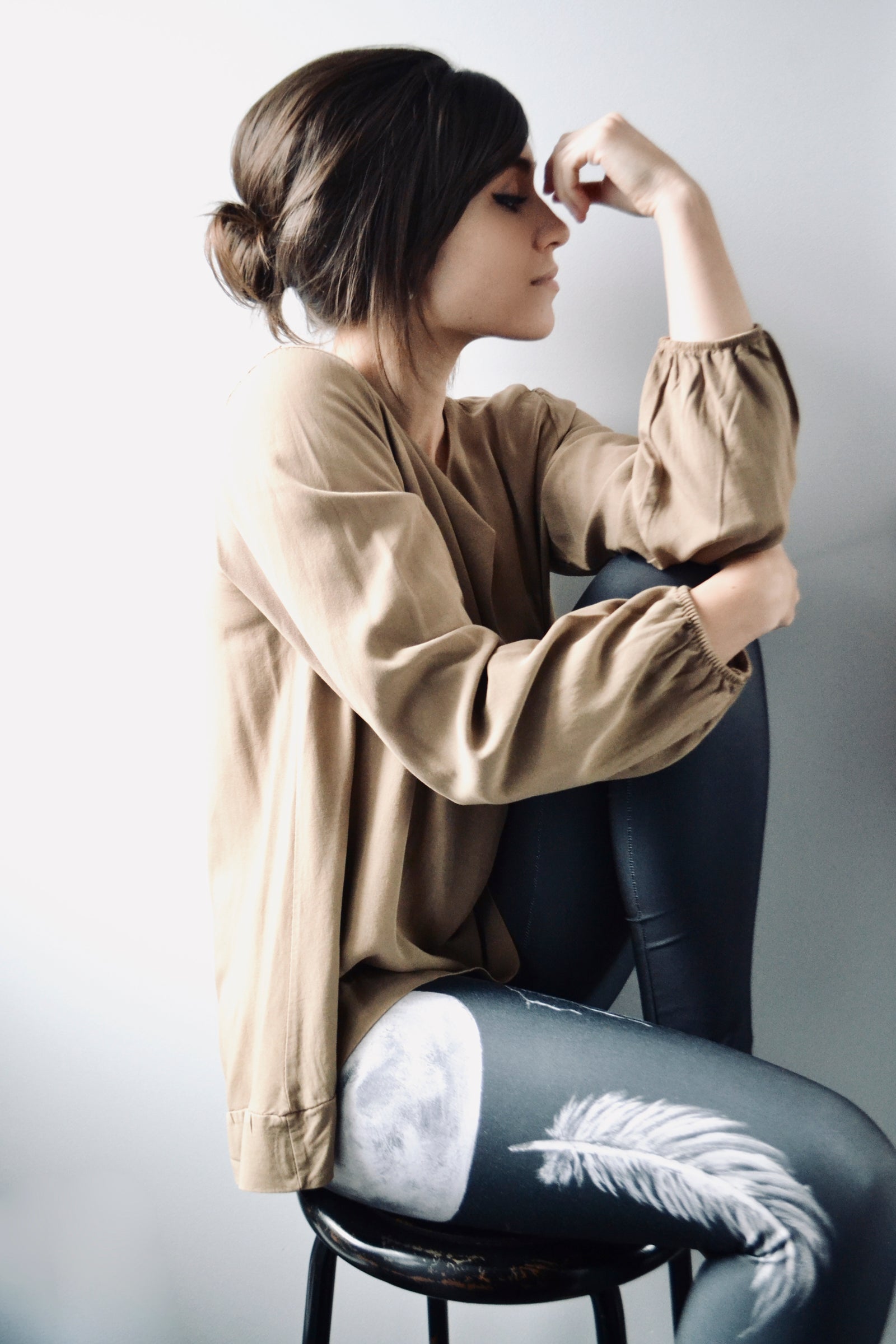 Silver Sage High Waist Leggings