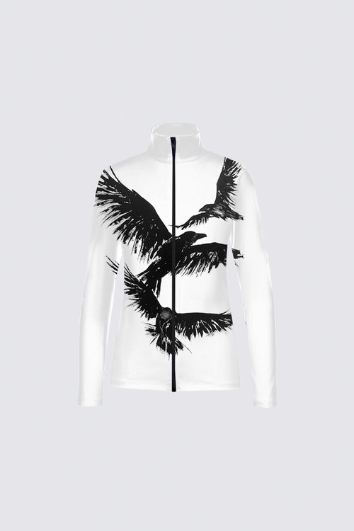 Scuba Knit Full Zip Long Sleeve Active Top