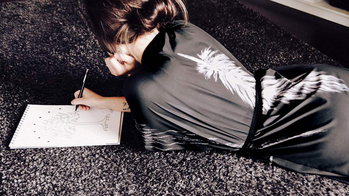 Silver Sage Short Robe