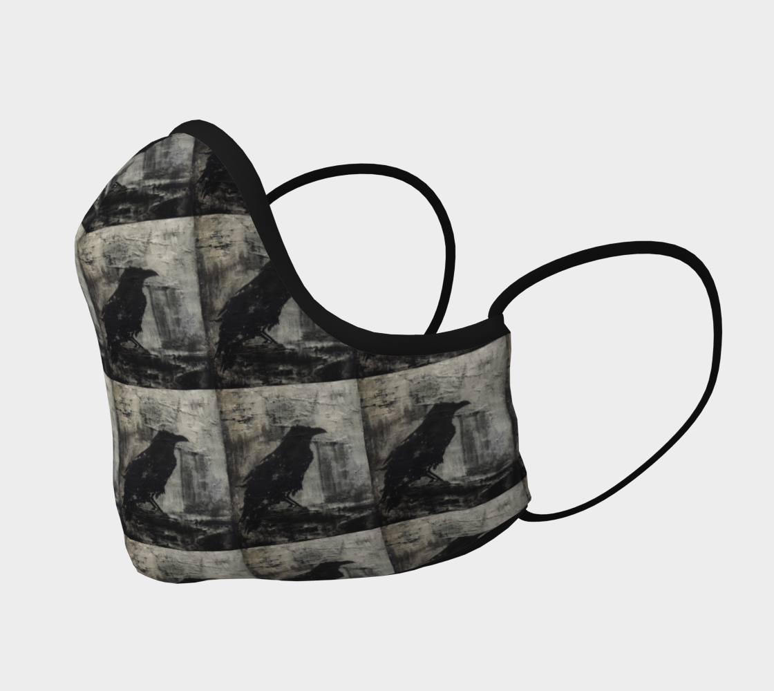 Raven Pattern Mask